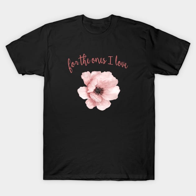 Pink flower T-Shirt by focusLBdesigns